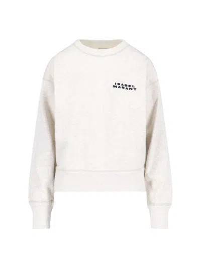 Isabel Marant Shad Sweatshirt In Ecru