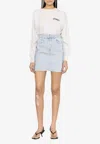 Isabel Marant Shad Crew Neck Sweatshirt In White