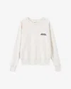 Isabel Marant Shad Logo Sweatshirt In White