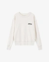 Isabel Marant Shad Cotton Crewneck Sweatshirt In Ecru