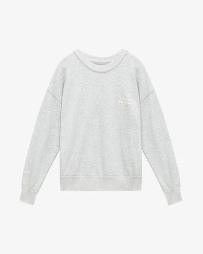 Isabel Marant Shad Logo Sweatshirt In Gray