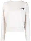 Isabel Marant Shad Lightweight Cotton Sweatshirt With Logo Clothing In White