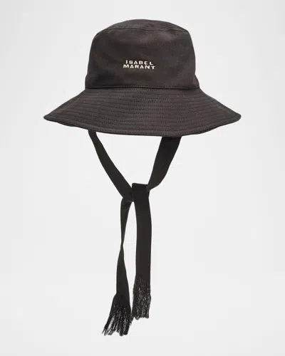 Isabel Marant Shaley Embroidered Bucket Hat