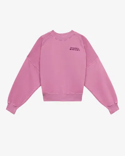 Isabel Marant Shanice Logo Sweatshirt In Pink