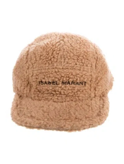 Pre-owned Isabel Marant Shearling Baseball Cap  W/tags In Neutral