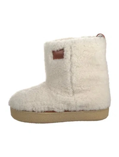 Pre-owned Isabel Marant Shearling Boots In Neutral