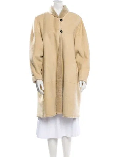 Pre-owned Isabel Marant Shearling Coat In Neutral