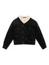 Isabel Marant Shearling Collar Buttoned Jackson Jacket In Black