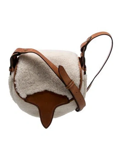Pre-owned Isabel Marant Shearling Crossbody Bag In Neutral