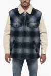 Isabel Marant Vest Sleeveless Zippered Check Motif In Blue