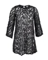 ISABEL MARANT SHEER LACE DRESS IN BLACK POLYESTER