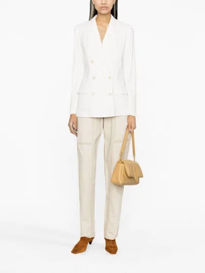 ISABEL MARANT SHERIL DOUBLE-BREASTED BLAZER IN WHITE