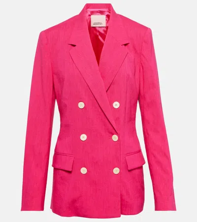 Isabel Marant Double-breasted Blazer In Pink