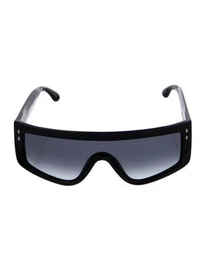 Pre-owned Isabel Marant Shield Tinted Sunglasses In Black