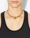 Isabel Marant Shiny Crescent Choker In Gold