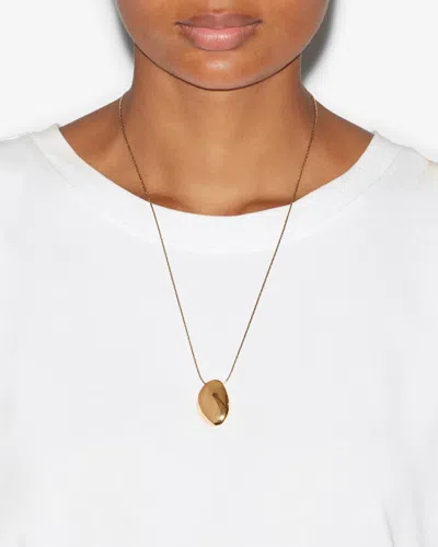 Isabel Marant Shiny Day Necklace In Gold