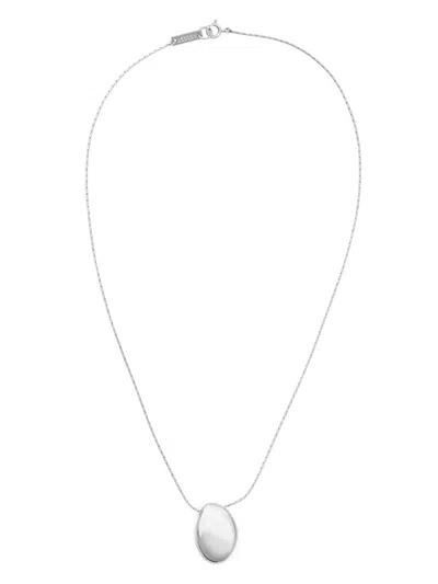 Isabel Marant Pendant Rolo-chain Necklace In White