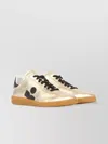 Isabel Marant Shiny Leather Kaycee Sneakers In Neutrals