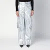 ISABEL MARANT ISABEL MARANT SHINY SILVER CARGO TROUSERS