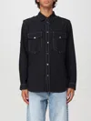 Isabel Marant Men's Black Cesar Plain Cotton Shirt In Schwarz