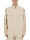 Isabel Marant Beige Tailly Denim Shirt In Powder
