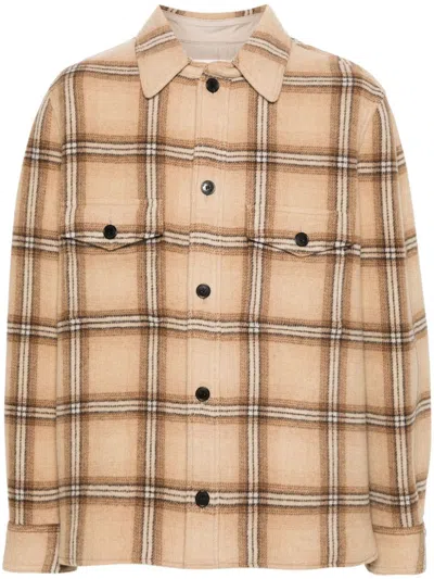 Isabel Marant Shirt With Checked Pattern In Neutral