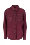 Isabel Marant Women Fuchsia Suede Danisia Shirt