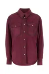 Isabel Marant Women Fuchsia Suede Danisia Shirt