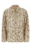 Isabel Marant Linen Blend Jacket Snakeskin Pattern