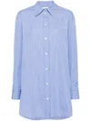 Isabel Marant Logo-embroidered Striped Shirt In Blue