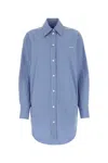 Isabel Marant Light Blue Cylvany Shirt In Stripped