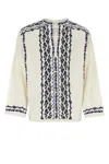 Isabel Marant Unique Embroidered Cikariah Shirt In White