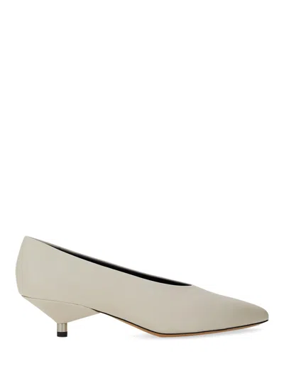 Isabel Marant Leather Ebisa Pumps In White