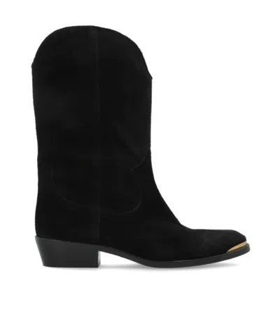 Isabel Marant Block-heel Cowboy Boots In Black