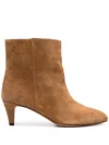 Isabel Marant Pointed Short Boots In Brown