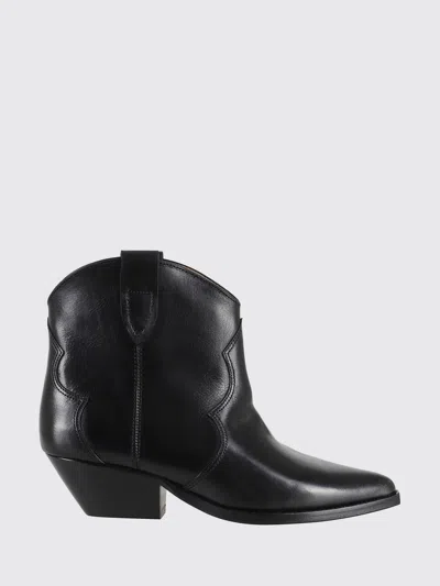 ISABEL MARANT FLAT ANKLE BOOT ISABEL MARANT WOMAN COLOR BLACK,H53148002