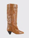 Isabel Marant Elita Gz High Cuffed Pointed Toe Boot In Brown