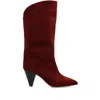 Isabel Marant Pointed-toe Heeled Boots In Red