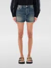 Isabel Marant Blue Denim Organic Short In Blue