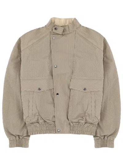 Isabel Marant Casual Jacket High Collar Elastic Hem In Neutral