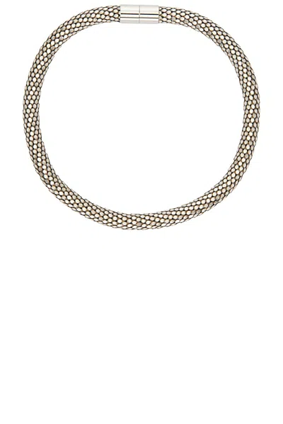 Isabel Marant Snake-link Necklace In Silver