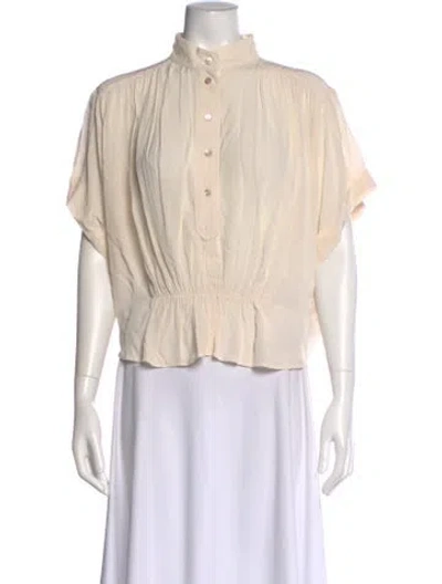 Pre-owned Isabel Marant Short Sleeve Blouse In Neutral