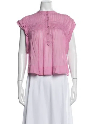 Pre-owned Isabel Marant Short Sleeve Blouse In Purple