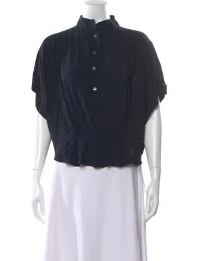 Pre-owned Isabel Marant Short Sleeve Blouse W/ Tags In Blue