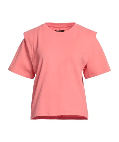 Isabel Marant Short Sleeve Crew Neck T-shirt In Pink