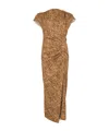 Isabel Marant Nadela Maxi Dress Ochre In Brown