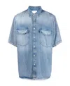 Isabel Marant Tigilin Casual Jacket In Blue Cotton In Blue