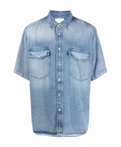 Isabel Marant Tigilin Casual Jacket In Blue Cotton In Lu Blu