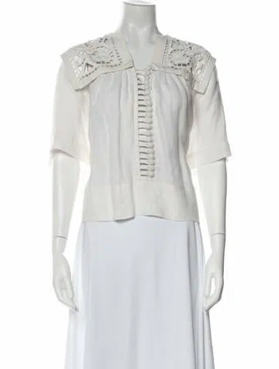 Pre-owned Isabel Marant Short Sleeve Top In Neutral