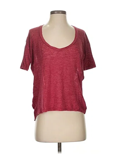 Pre-owned Isabel Marant Short Sleeve T-shirt In Burgundy